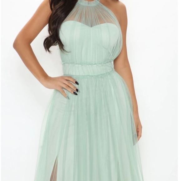 Fashion Nova Dresses & Skirts - New with Tags - Fashion Nova Turquoise Maxi Dress